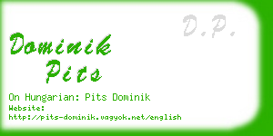 dominik pits business card